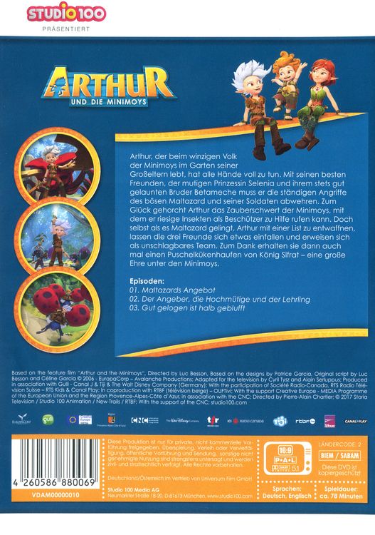 Produktbild: Arthur und die Minimoys DVD 1