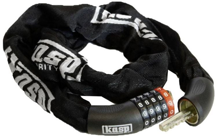 Produktbild: Kasp K470810D Kettenschloss Schwarz Zahlenschloss