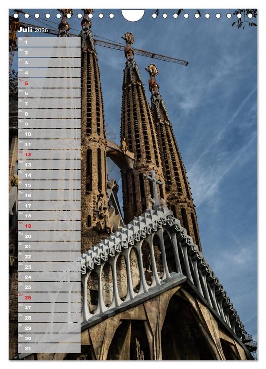 Produktbild: Barcelona - Eine St&auml;dtereise (Wandkalender 2026 DIN A4 hoch), CALVENDO Monatskalender