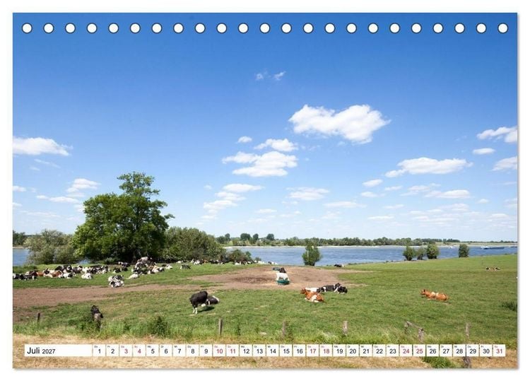 Produktbild: Radland Deutschland - Niederrhein (Tischkalender 2027 DIN A5 quer), CALVENDO Monatskalender