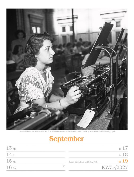 Produktbild: Die gute alte Zeit Wochenplaner Kalender 2027