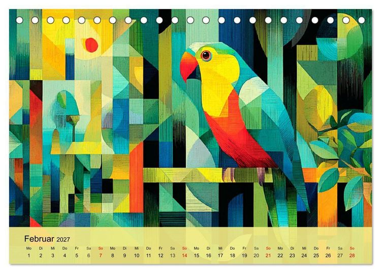 Produktbild: Leuchtender Urwald. Dschungel zwischen Form und Wildnis (Tischkalender 2027 DIN A5 quer), CALVENDO Monatskalender