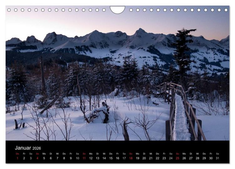 Produktbild: Lichtstimmungen Schweiz 2026 (Wandkalender 2026 DIN A4 quer), CALVENDO Monatskalender