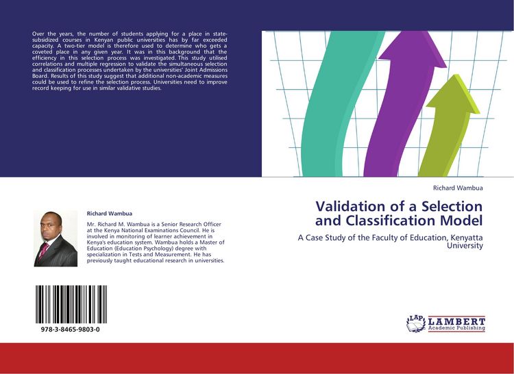 Produktbild: Validation of a Selection and Classification Model