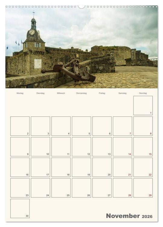 Produktbild: Sommertage in der Bretagne (Wandkalender 2026 DIN A2 hoch), CALVENDO Monatskalender