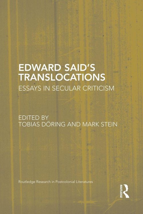 Produktbild: Edward Said's Translocations
