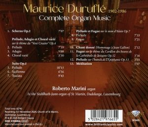 Produktbild: Durufle:Complete Organ Music