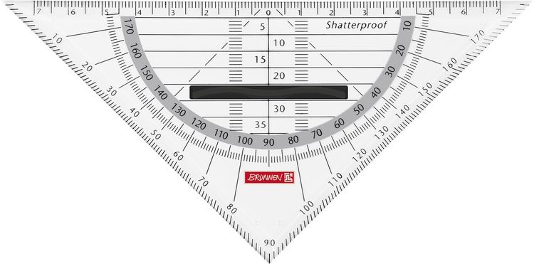 Produktbild: Brunnen Geometrie-Dreieck 16cm Griff onyx