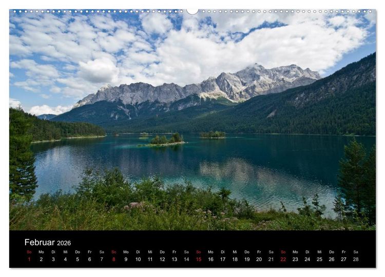Produktbild: Seen im Gebirge (Wandkalender 2026 DIN A2 quer), CALVENDO Monatskalender