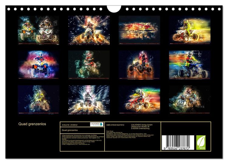 Produktbild: Quad grenzenlos (Wandkalender 2026 DIN A4 quer), CALVENDO Monatskalender
