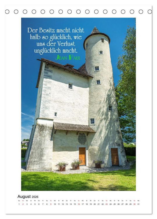 Produktbild: Interessante Zitate (Tischkalender 2026 DIN A5 hoch), CALVENDO Monatskalender