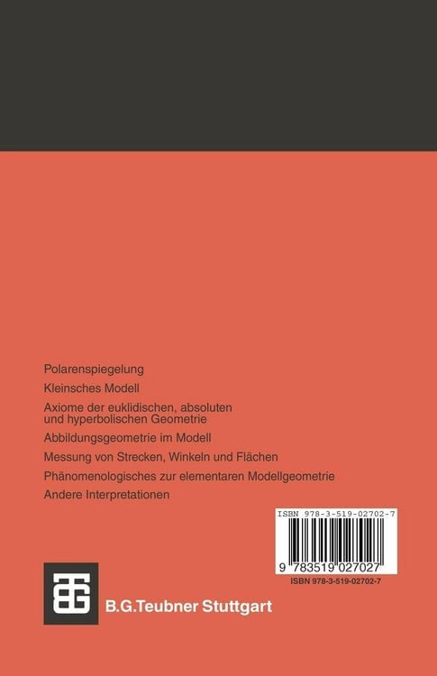 Produktbild: Nichteuklidische Elementargeometrie