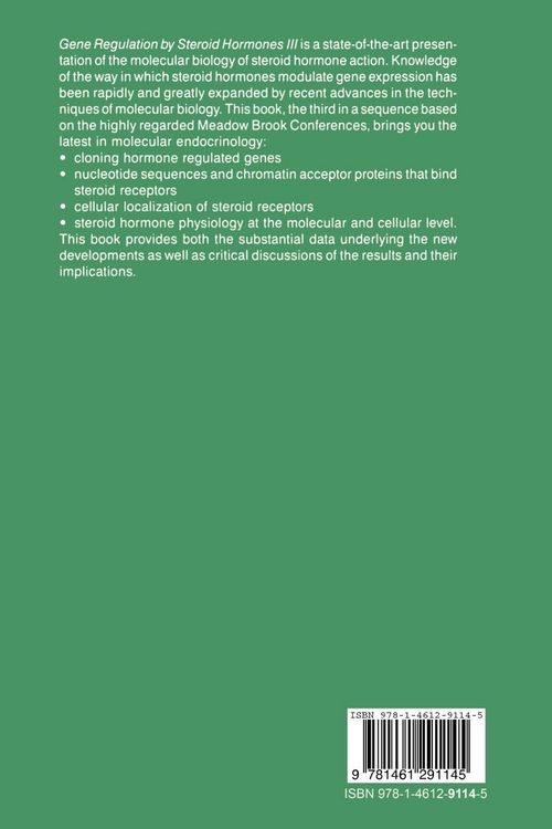 Produktbild: Gene Regulation by Steroid Hormones III