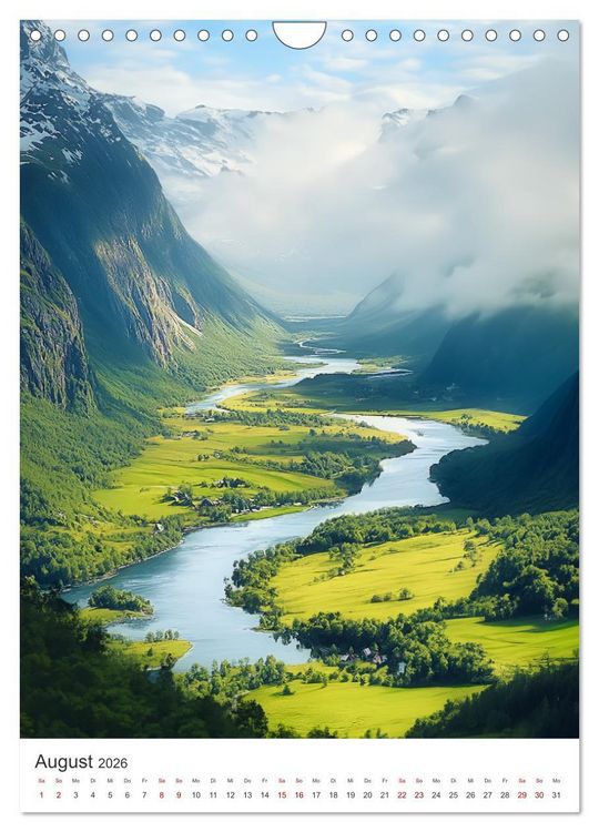 Produktbild: Midgard - Mythische Landschaften des Nordens (Wandkalender 2026 DIN A4 hoch), CALVENDO Monatskalender