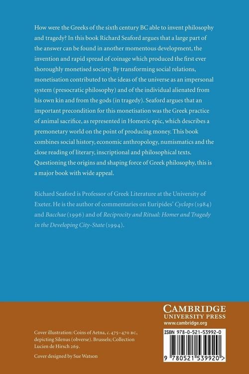Produktbild: Money and the Early Greek Mind