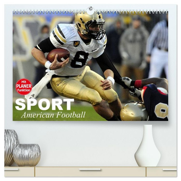 Produktbild: Sport. American Football (hochwertiger Premium Wandkalender 2026 DIN A2 quer), Kunstdruck in Hochglanz