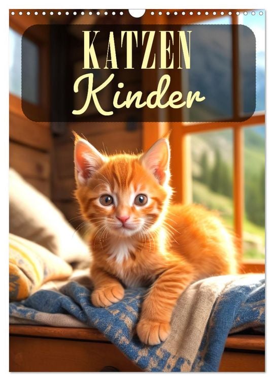 Produktbild: Katzenkinder (Wandkalender 2026 DIN A3 hoch), CALVENDO Monatskalender