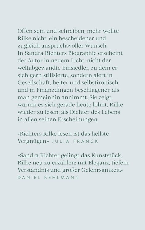 Produktbild: Rainer Maria Rilke oder Das offene Leben