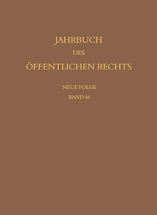 Produktbild: Jahrbuch des &ouml;ffentlichen Rechts der Gegenwart. Neue Folge