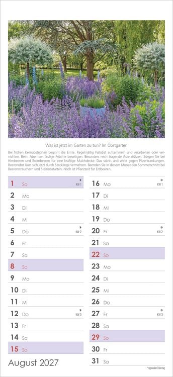 Produktbild: Gartenplaner 2027
