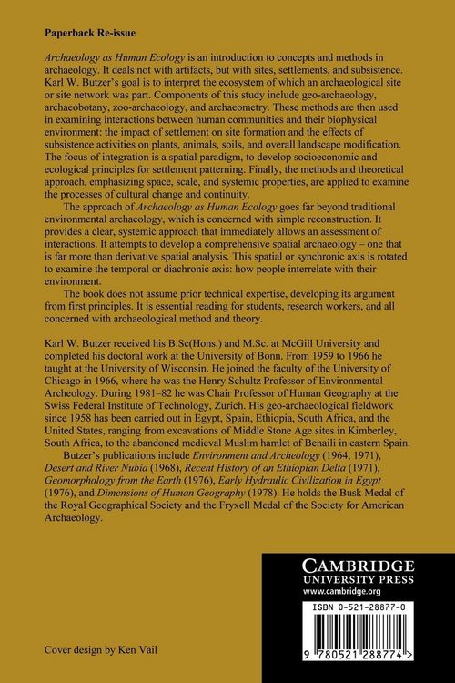 Produktbild: Archaeology as Human Ecology