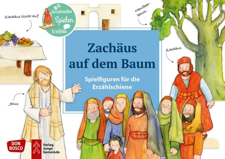 Produktbild: Zach&auml;us auf dem Baum. Erz&auml;hlschienen-Figurenset