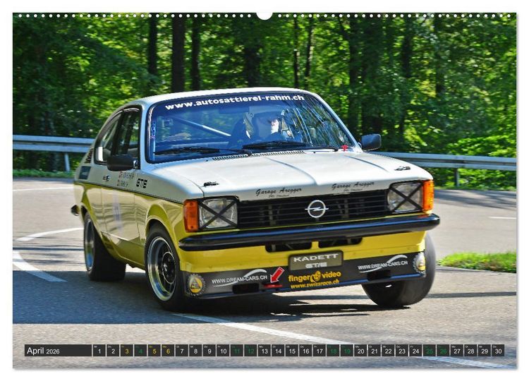 Produktbild: OLDTIMER BERGRENNEN - OPEL AM START (hochwertiger Premium Wandkalender 2026 DIN A2 quer), Kunstdruck in Hochglanz