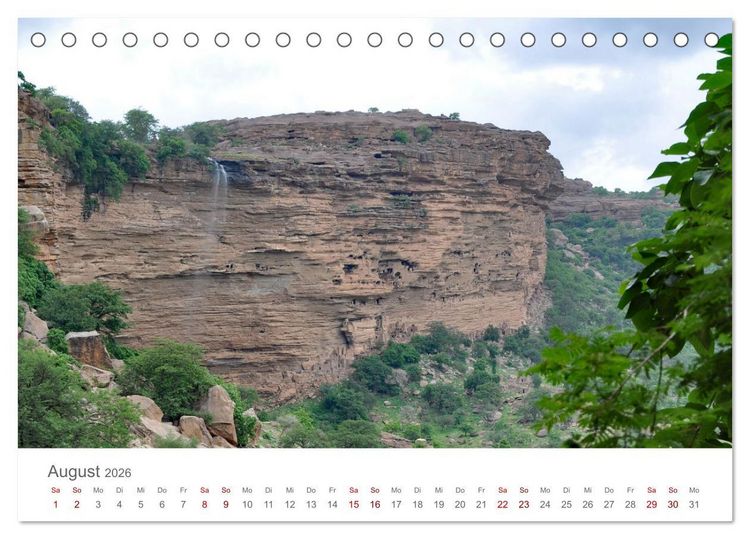 Produktbild: Mali - Dogonland - Weltkultur- und Weltnaturerbe (Tischkalender 2026 DIN A5 quer), CALVENDO Monatskalender