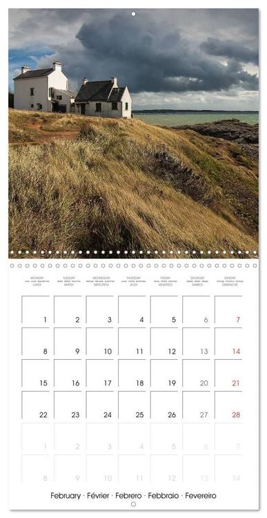 Produktbild: Bretagne Paysages c&ocirc;tiers (Calendrier mural carr&eacute; 2027 30x30 cm) Calendrier double avec une page pour vos prises de notes