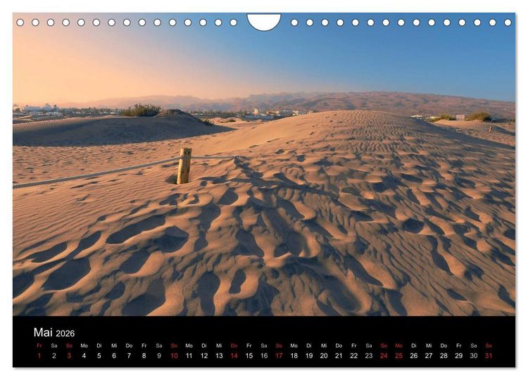 Produktbild: GRAN CANARIA/D&uuml;nen von Maspalomas (Wandkalender 2026 DIN A4 quer), CALVENDO Monatskalender
