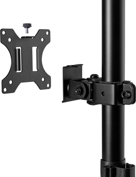Produktbild: SpeaKa Professional SP-MM-420 Monitorhalterung 2 Display(s) 33,8 cm (13,3") - 81,3 cm (32") Schwarz Neigbar, Schwenkbar, Drehbar, H&ouml;henverstellbar