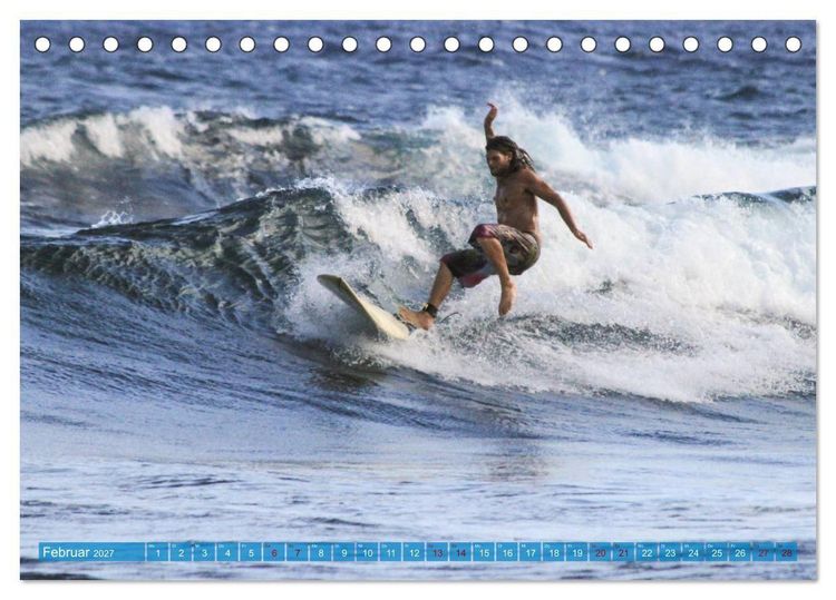 Produktbild: Hawaii&acute;s Surfer (Tischkalender 2027 DIN A5 quer), CALVENDO Monatskalender