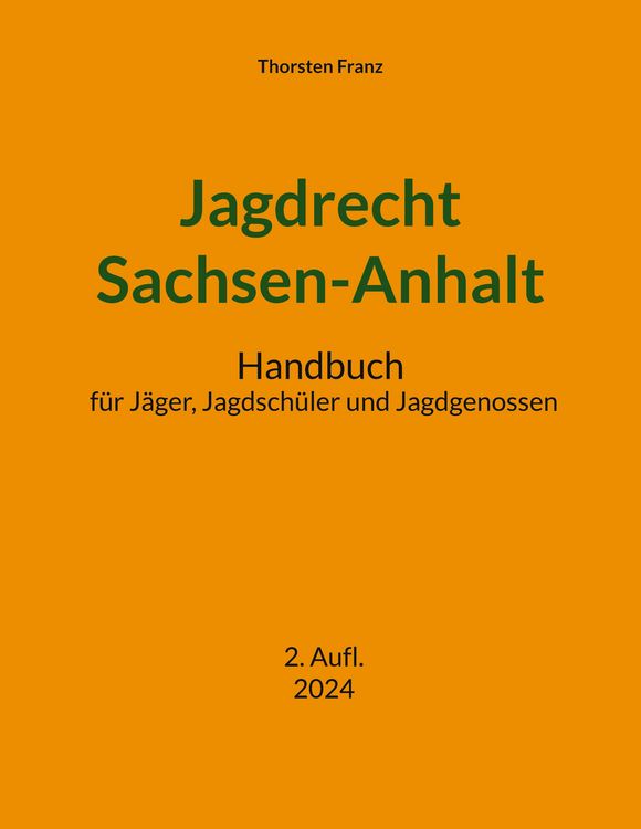 Produktbild: Jagdrecht Sachsen-Anhalt