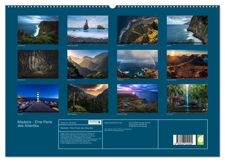 Produktbild: Madeira - Eine Perle des Atlantiks (hochwertiger Premium Wandkalender 2026 DIN A2 quer), Kunstdruck in Hochglanz