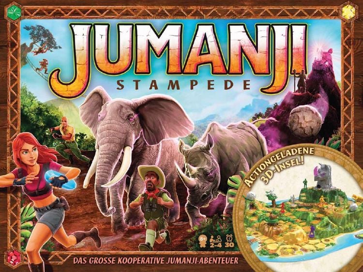 Produktbild: Spin Master Games - Jumanji Stampede - kooperatives 3D-Abenteuerspiel