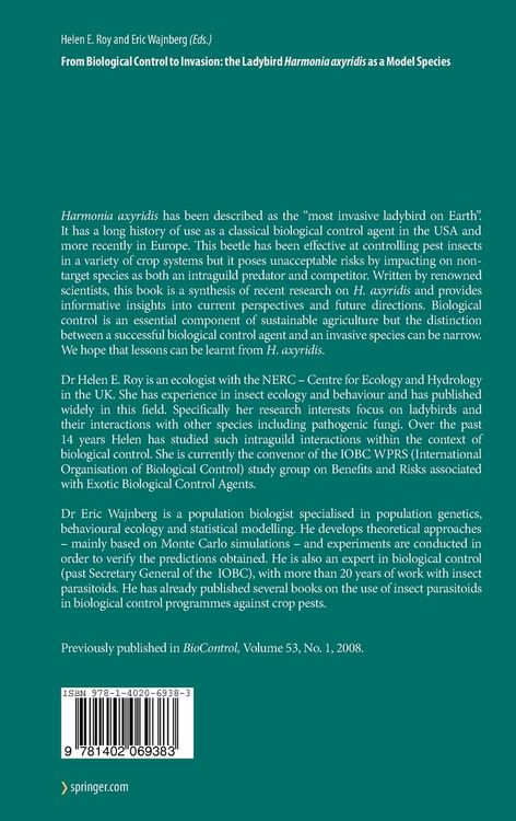 Produktbild: From Biological Control to Invasion: the Ladybird Harmonia axyridis as a Model Species