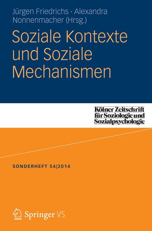 Produktbild: Soziale Kontexte und Soziale Mechanismen