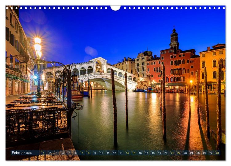 Produktbild: Venedig - eine Stadt f&uuml;r Tr&auml;umer (Wandkalender 2026 DIN A3 quer), CALVENDO Monatskalender