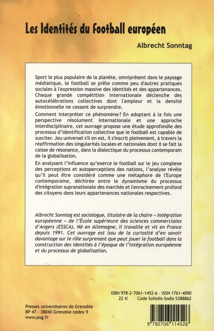 Produktbild: Les Identites du Football Europeen