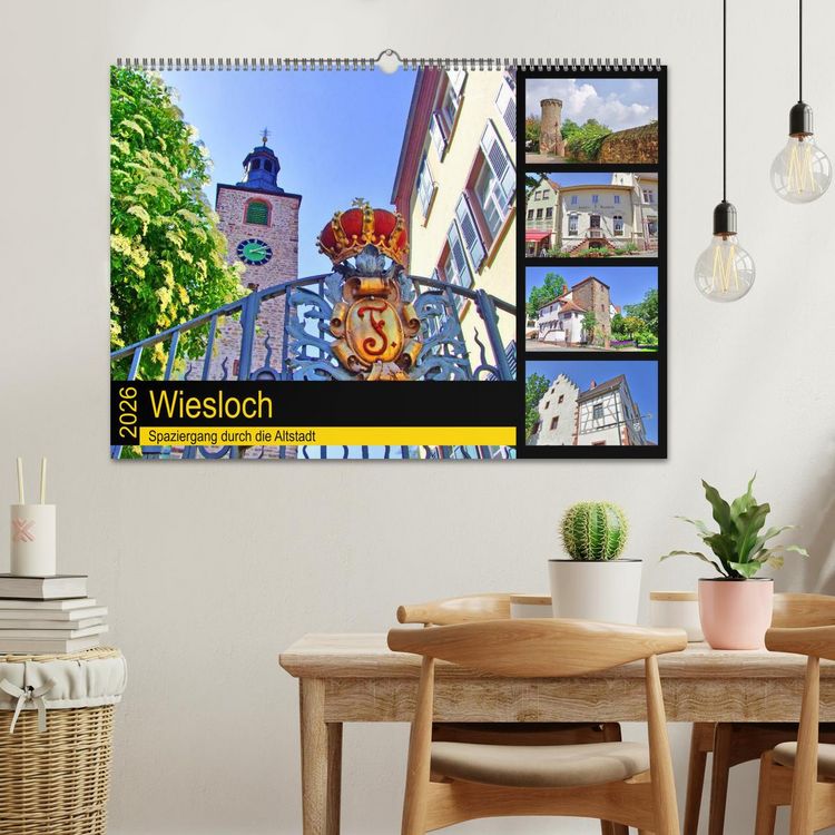 Produktbild: Wiesloch - Spaziergang durch die Altstadt (Wandkalender 2026 DIN A2 quer), CALVENDO Monatskalender