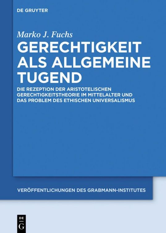 Produktbild: Gerechtigkeit als allgemeine Tugend