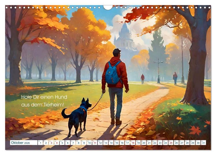 Produktbild: Du bist nicht alleine! (Wandkalender 2026 DIN A3 quer), CALVENDO Monatskalender