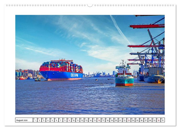 Produktbild: Hamburg sehen, f&uuml;hlen und lieben (hochwertiger Premium Wandkalender 2026 DIN A2 quer), Kunstdruck in Hochglanz