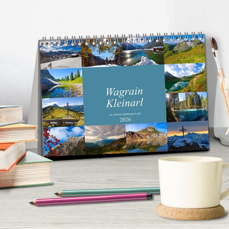 Produktbild: Wagrain Kleinarl im sch&ouml;nen Salzburger Land (Tischkalender 2026 DIN A5 quer), CALVENDO Monatskalender