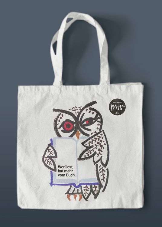 Produktbild: Stofftasche Piatti: Wer liest, hat mehr vom Buch