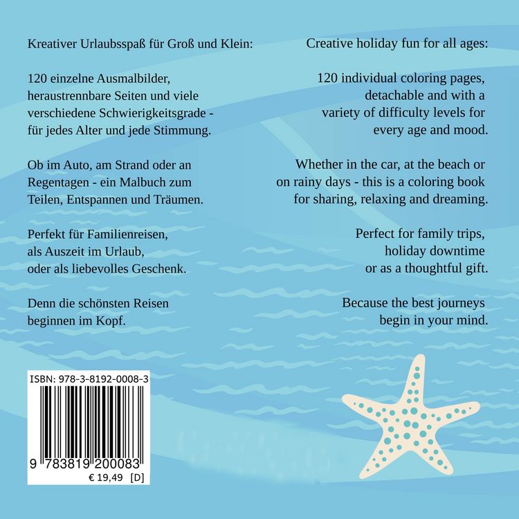 Produktbild: Lust auf Meer. Das Urlaubs-Malbuch f&uuml;r die ganze Familie.