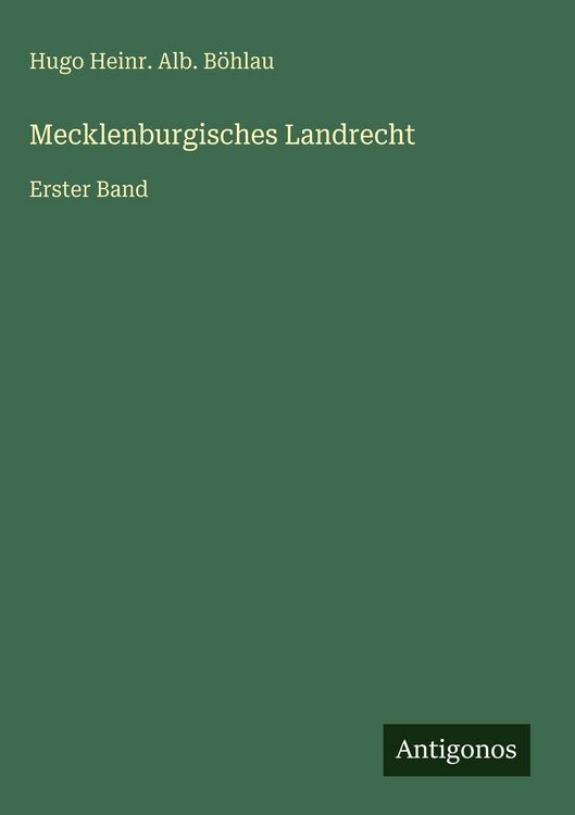 Produktbild: Mecklenburgisches Landrecht
