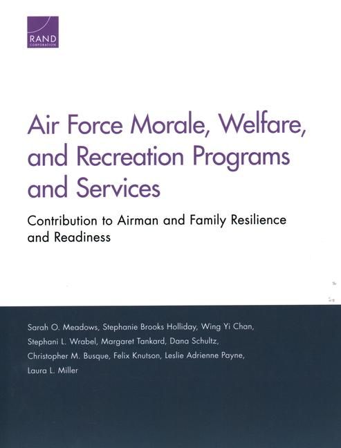 Produktbild: Air Force Morale, Welfare, and Recreation Programs and Services
