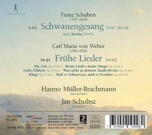 Produktbild: Franz Schubert: Swan Song - Carl Maria von Weber: