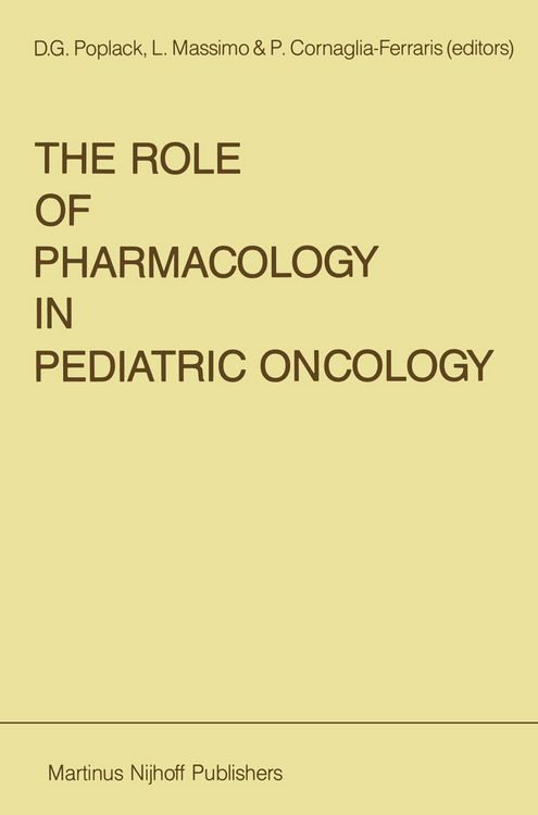 Produktbild: The Role of Pharmacology in Pediatric Oncology